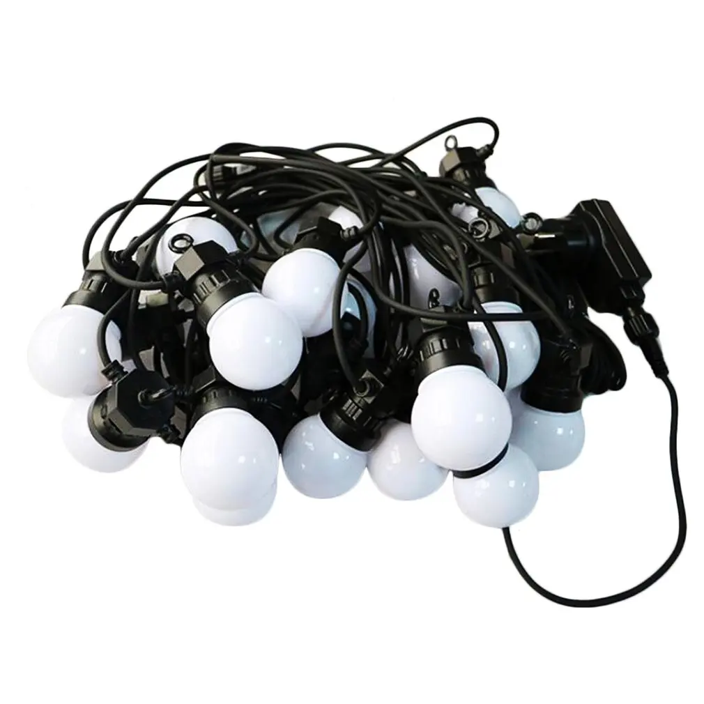 

ICOCO 10M Waterproof 20 LED Bulb String Light for Outdoor Indoor Wedding Partry Christmas Festival Decor EU Plug Drop Shipping