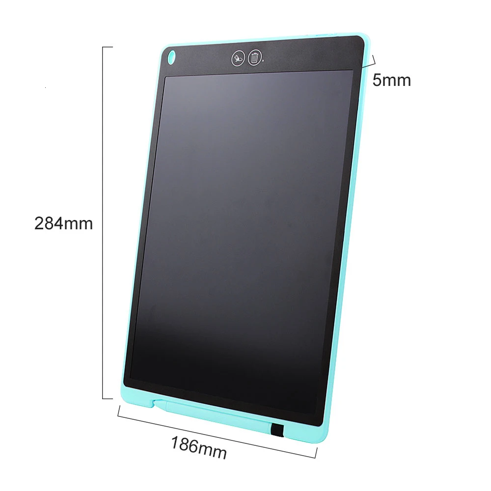 Детский планшет для рисования, игрушки, подарки, 8,5 ''11'' 12 ''lcd Цифровая графическая доска, электронный блокнот для рукописного ввода+ ручка для детей - Цвет: blue 12