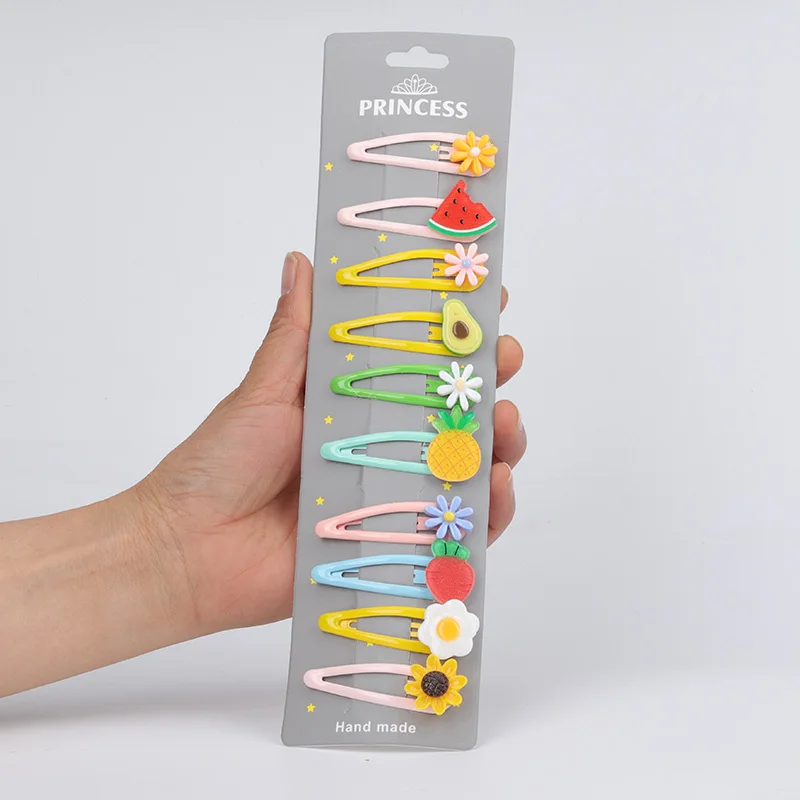 Hair clips for girls，Children's color fruit set bobby pin，Flower hair accessories girl cute headdress，Baby birthday present