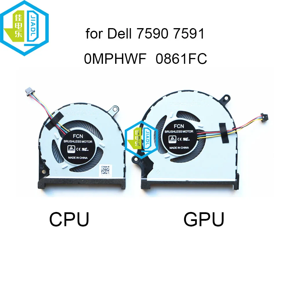 Computer Cooling Fans radiator for Dell Inspiron 7590 7591 0MPHWF 0861FC DFS5K22115371D GPU graphics card 5 volt 4 pin fan New | Компьютеры