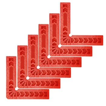 

6 PCS 4 Inch 90 Degree Positioning Squares, Right Angle Clamps Woodworking Carpenter Corner Clamping Square Tool for Picture Fra