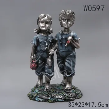 

Children's Resin ornaments for lovers home decoration gift Living room study shop decoration creative retro decoration