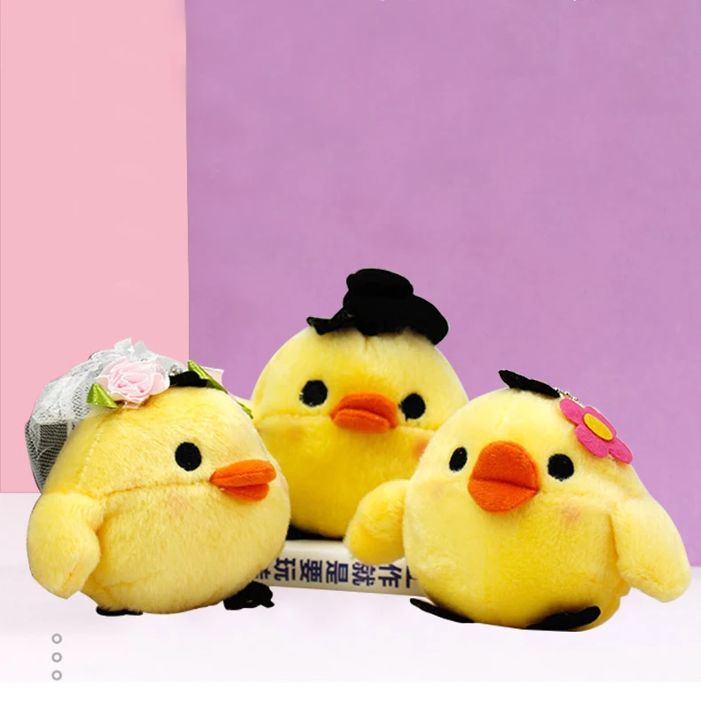 

Милая маленькая желтая курица, животное, плюшевая игрушка, мягкая плюшевая кукла, игрушка, букет, украшение