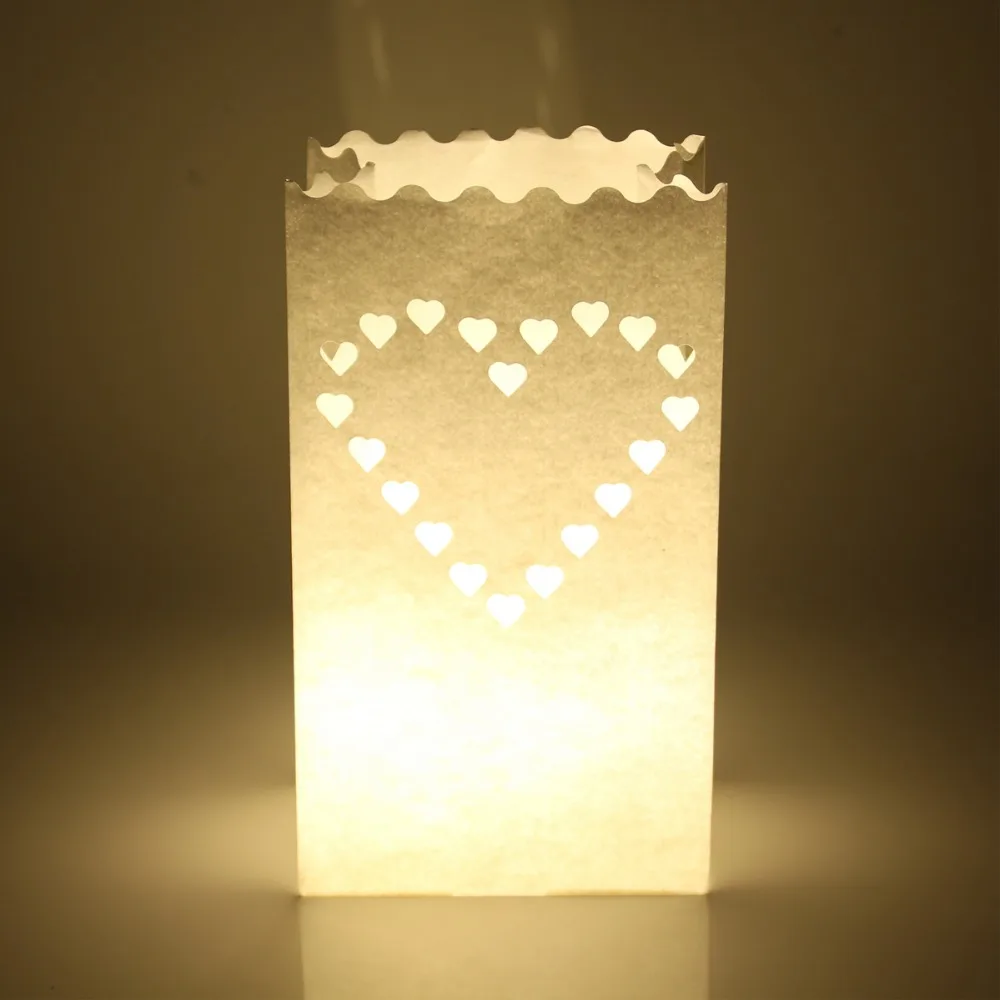 10 шт. Свадебный светильник в форме сердца, подсвечник, бумажный фонарь, подсвечник для дома, романтическое украшение для свадебной вечеринки