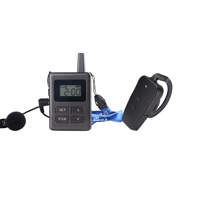 

High Audio Quality Wireless Tour Guide System Package(2pc transmitters+20pc receivers for 22 pc)