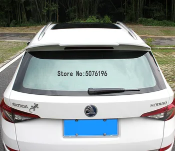 

For Skoda Kodiaq 2017 2018 2019 ABS Plasrtic Unpainted Color Tail Wing Rear Boot Lip Trunk Rear Roof Spoiler