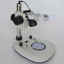 FYSCOPE микроскоп настольная колонна стенд с верхней и нижней светодиодный свет+ Arm Focuse A1