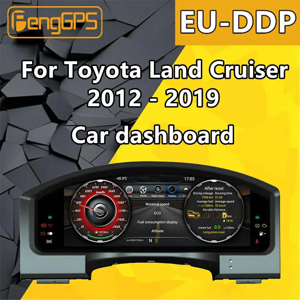 

For Toyota Land Cruiser 2012 2013 2014 2015 - 2019 Car multimedia Player Stereo Head unit dashboard Android GPS NAV Radio Audio