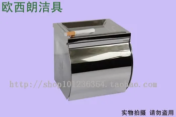 

Stainless Steel 304 Roll Stand with Ash Tray Toilet Toilet Toilet Paper Box