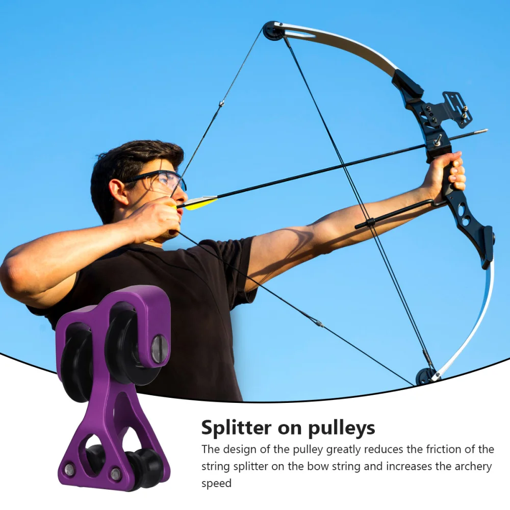 1 шт. сепаратор шкив металлический прочный лук ролик струны сплиттер кабель