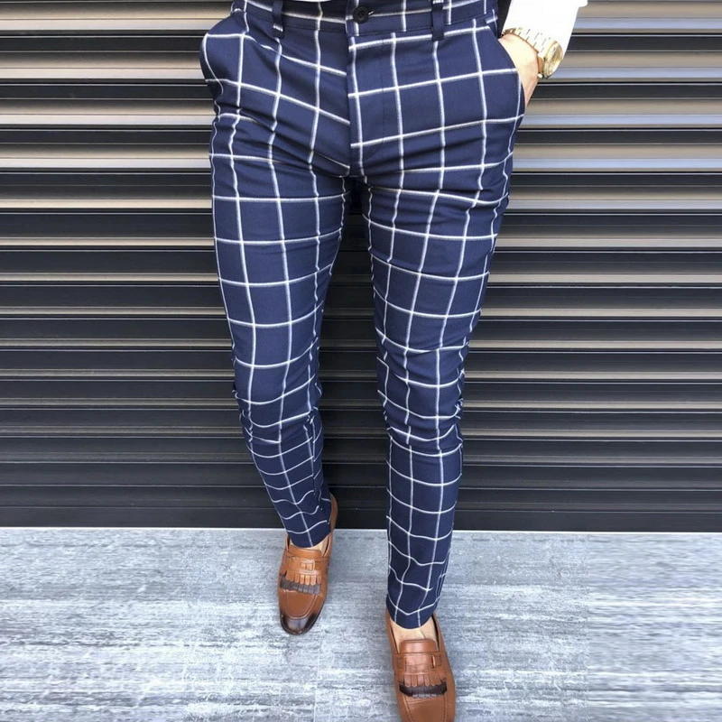 business casual plaid pants