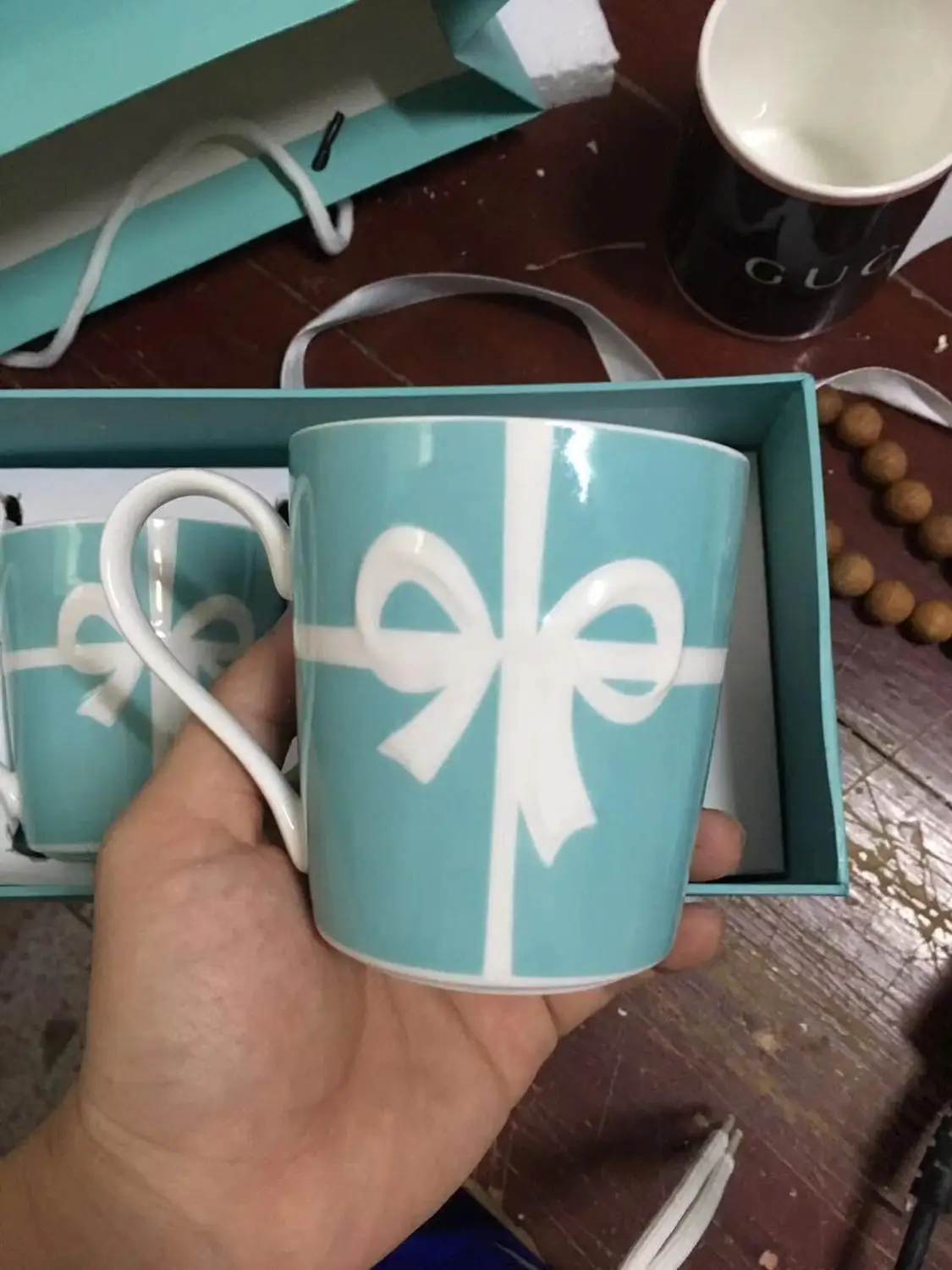 

European Style Bone China Coffee mug High Grade Bone China Afternoon Tea Cups Ceramic Mug 300 ml for Coffee Milk Black