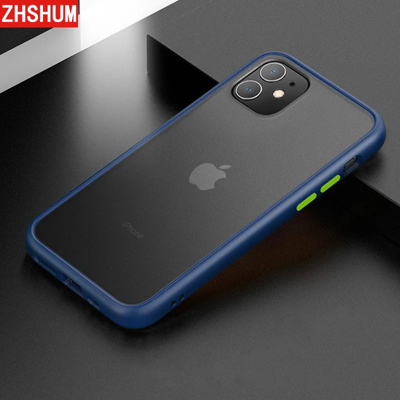 

Transparent Matte Case for Iphone 11 Pro Max Scratch Prevention Plastic Back Cover Anti-fall Funda for Iphone 11 XI 11 Pro couqe