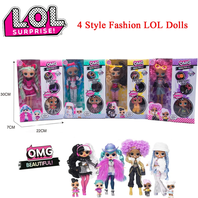 

27CM LOL OMG Original Surprise Dolls Winter Disco Doll Clothes Blind Box Toys for Girls Play House Toys Children Birthday Gifts