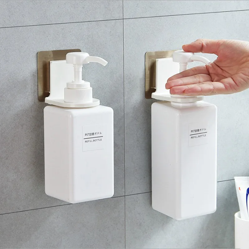 

Hook Bathroom Wall Free Punching Shower Gel Bottle Rack Shampoo Hand Sanitizer Suction Wall Strong Seamless