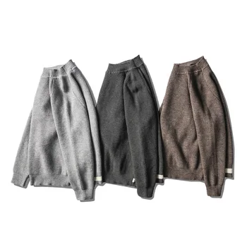 

Northern Boundary Men'S Wear Shu 2019 New Style Japanese-style Popular Brand Pullover Sweater Men's Autumn and Winter Loose-Fit