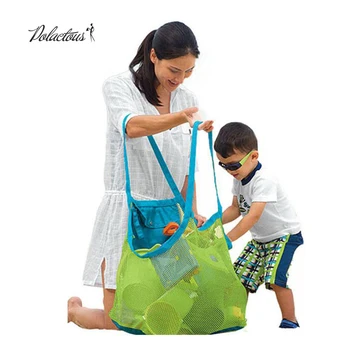 

Children's Mesh Beach Bag Pack Pouch Box Tote Portable Carrying Toy Beach Beach Kid Toy Bag Baby Beach Baby Bag for Collecting