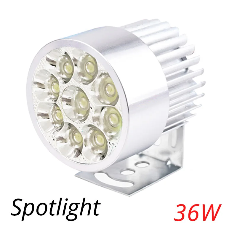 Мотоцикл светодиодный фары 12 V-90 V 4/6/9 авто светодиодный Электрический велосипед Батарея Автомобиль Мотоцикл Водонепроницаемый Противотуманные фары внешние лампа для Rogue - Цвет: 9 White Spotlight