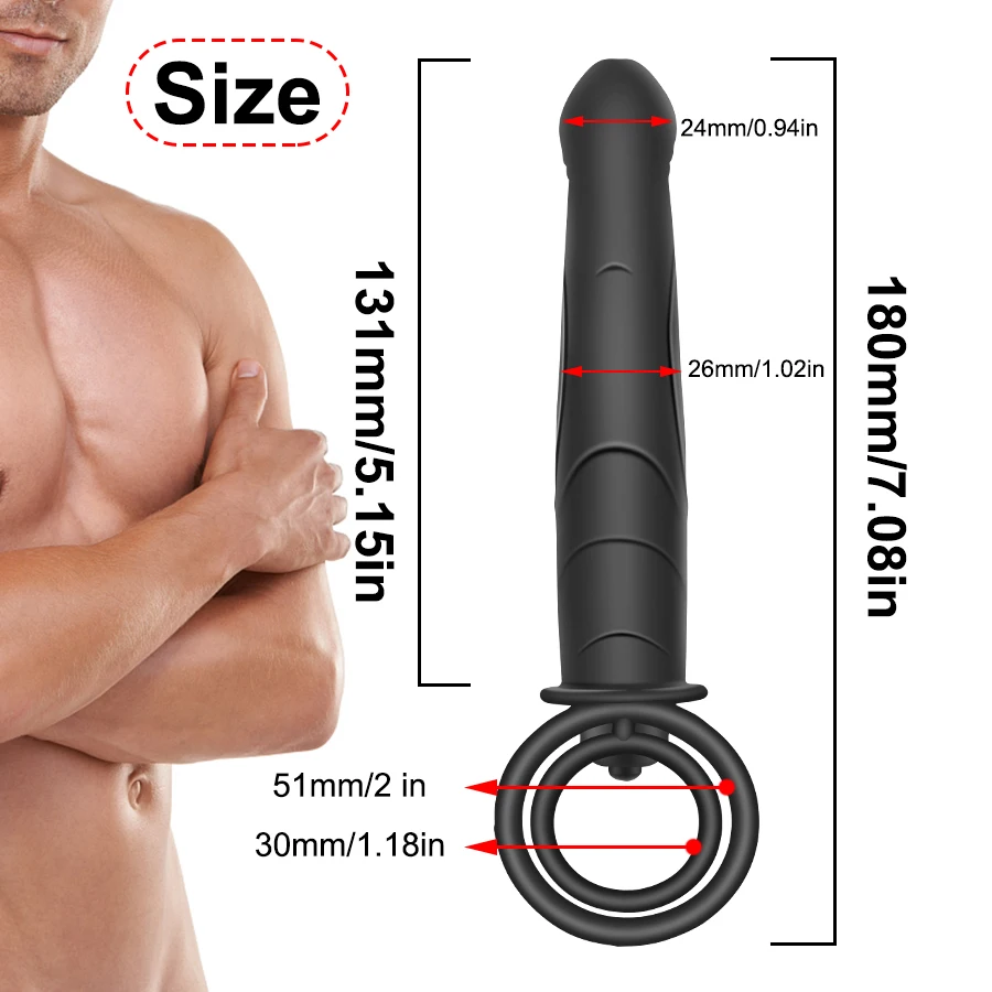 FLXUR Double Penetration Vibrator Sex Toys For Couples Strapon Dildo Vibrator Strap On Penis Sex Toys