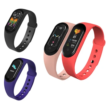 

M5 Color Screen Smart Bracelet Blood Pressure Heart Rate Health Monitoring Sports Waterproof Smart Bracelet