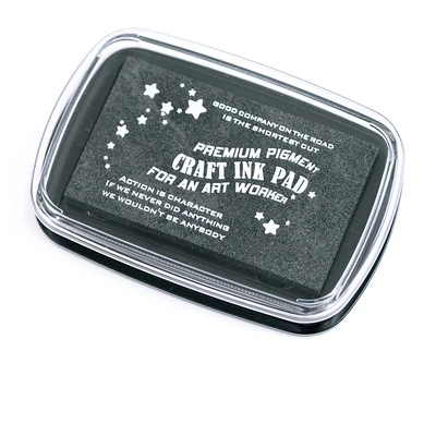 10*6.7cm Large Size Metallic Oil Based For DIY Craft Rubber Stamps for ink pad Fabric Wood Paper Wedding Gift Finger Print black