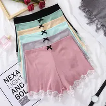 Кружевные женские шорты безопасности штаны с высокой талией трусики бесшовные боксеры шорты для девочек колготки Шорты Брюки для похудения нижнее белье