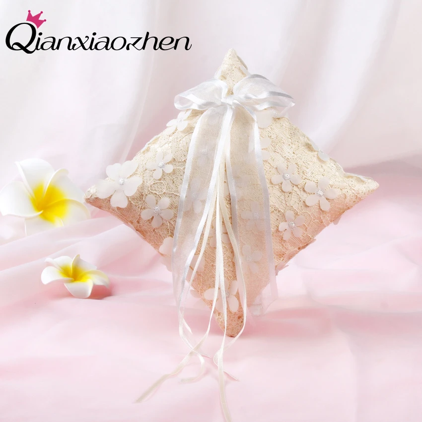 

Обручальное кольцо Qianxiaozhen с цветком шампанского, кольцо-держатель, обручальное свадебное украшение, товары для мероприятий и вечерние