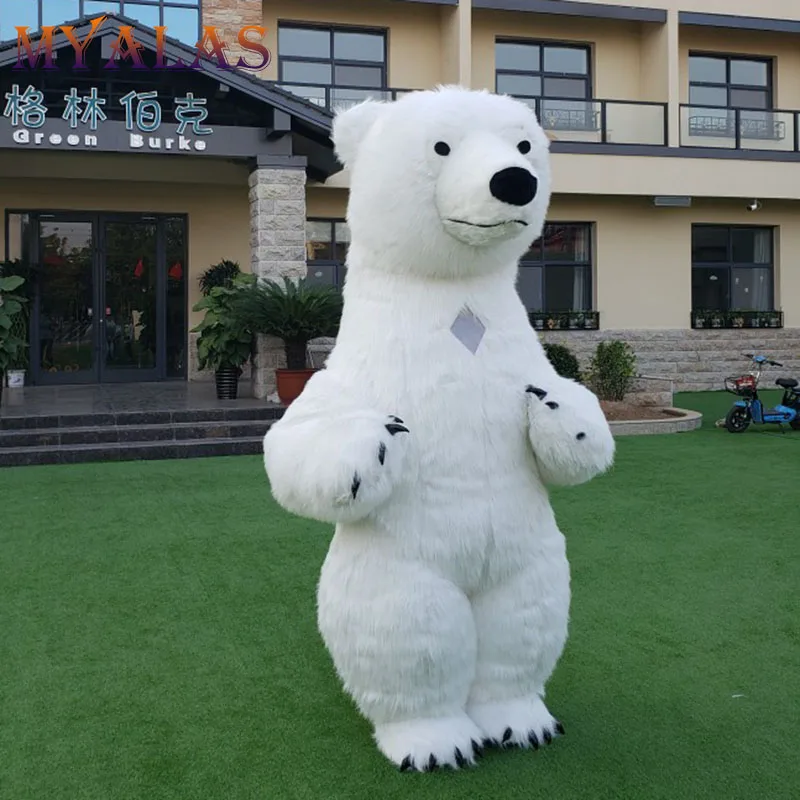 Giant Polar Bear Mascot Costumes Inflatable Costume for Adults mascot costume inflatable accessory
