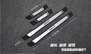 

High quality stainless steel golf 7 scratches plate door window sill protection/tag car styling