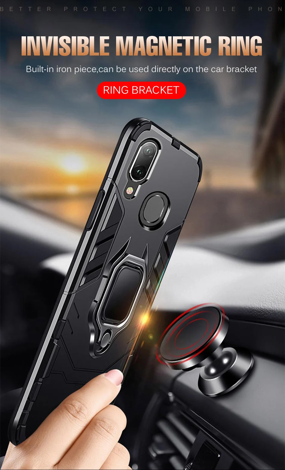 Роскошный защитный автомобильный держатель Magentic чехол для samsung Galaxy A50 A10 A20 A30 A40 A60 A80 A90 M10 M20 M30 A7 силиконовый чехол для телефона