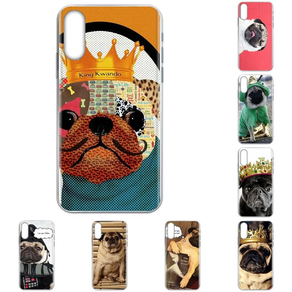 Мопс King Мягкий ТПУ Модный чехол для Galaxy Note J1 J2 J3 J330 J4 J5 J6 J7 J730 J8 2015 2016 2017 2018 mini Pro |