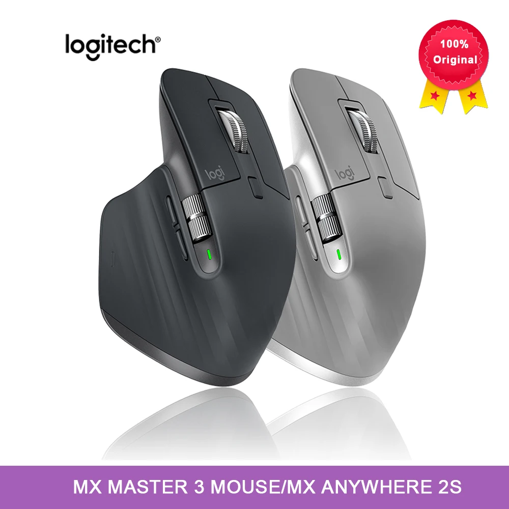 Мышь Logitech MX Master 3/MX Anywhere 2S беспроводная Bluetooth мышь офисная с беспроводным