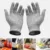 5 Защитных Порезостойких Защитных Перчаток Anti Cut Proof Gloves Grey Anti-cut Level Work Gloves Garden Butcher Magic Gardening Gloves
