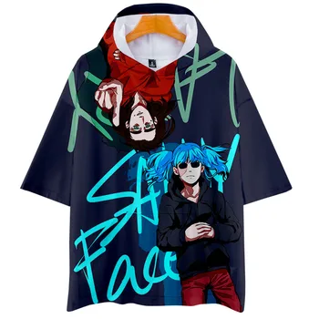 

2019 3D pop Face Casual drop shipping Women and Men summer Clothes 2019 Hot Sale Short Sleeves hooded clothes Plus Size 4XL