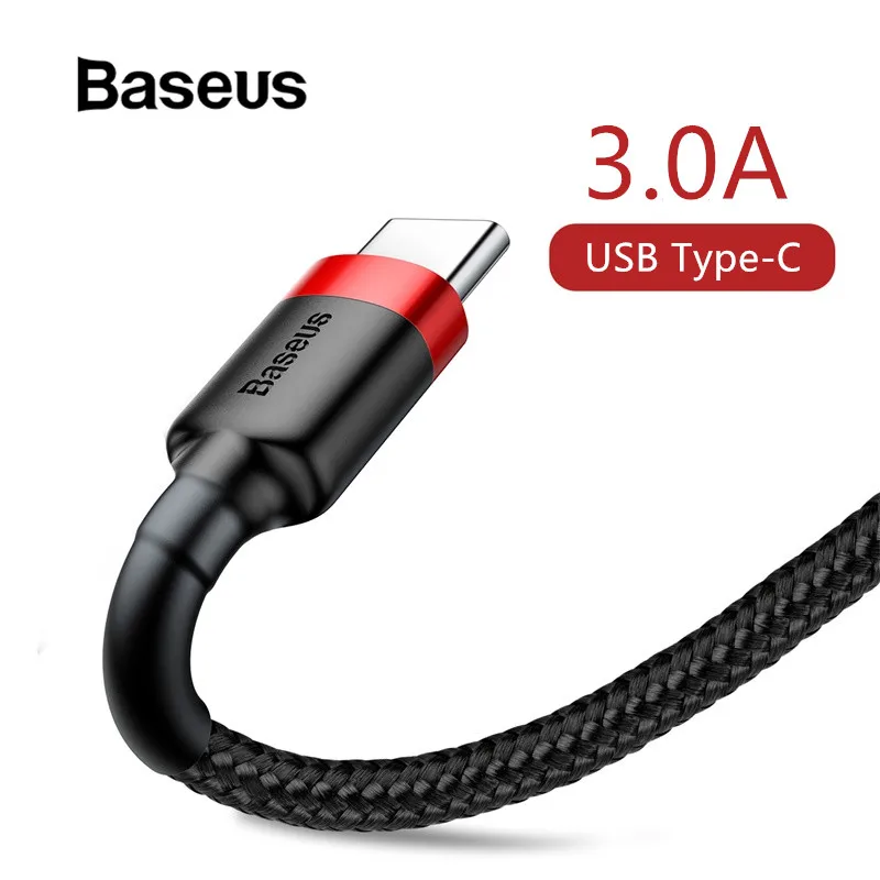 Baseus usb type-C кабель для зарядки для samsung S9 S10 мобильный телефон Быстрая зарядка type-C зарядка USB провод для Xiaomi Redmi шнур для передачи данных