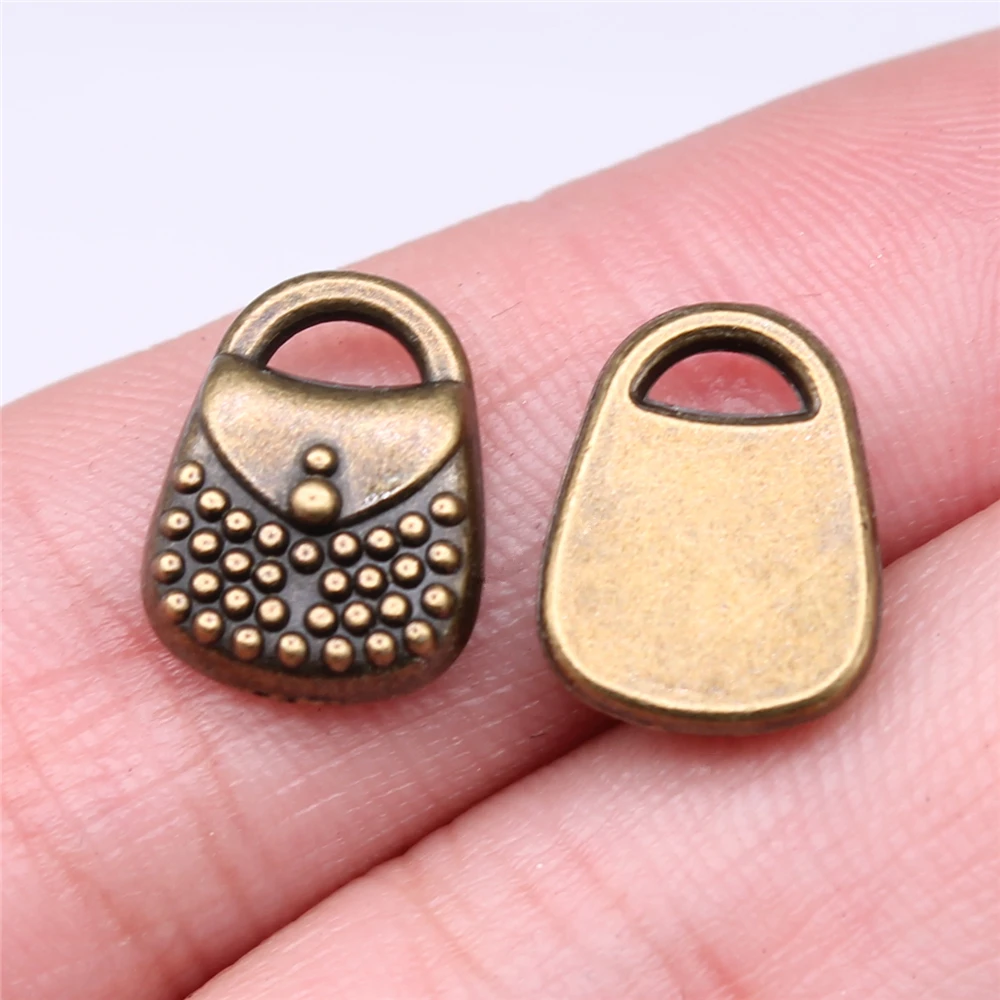 

Подвески для дамской сумочки под античную бронзу, 14 х11 мм, 20 шт.