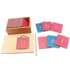 Montessori Language Toys Lowercase Letter English Alphabet Vowel Writing Board with Pen Guided Blind Board Toy Early Preschool 1
