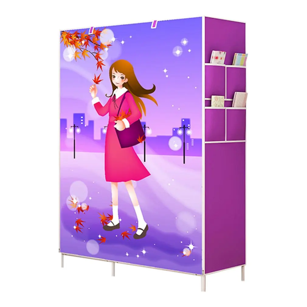 

Simple Wardrobe Storage Closet Hanging Wardrobe Reinforcement Combination