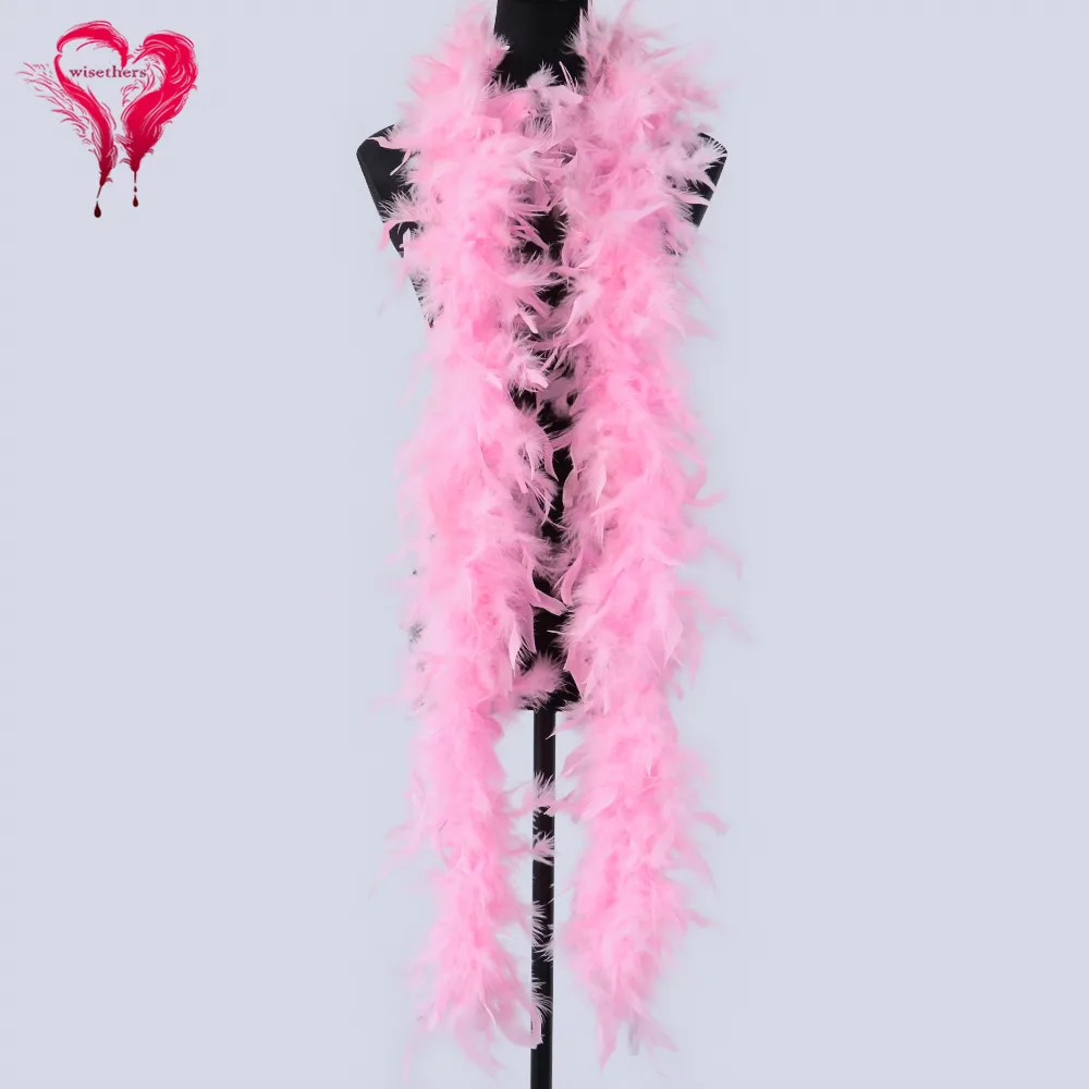 Turkey Feather Boa Party Clothing Fluffy Feather Shawl Dyed Colored for Wedding Carnival Dress Decorative 60 Grams/1 Pcs