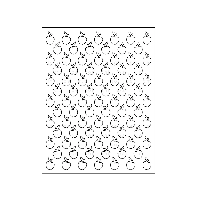 

New 2021 Metal Cutting Dies for Scrapbooking Paper Making Apple Background Frames Card Craft Stamp