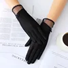 Women Lace Sunscreen Gloves Summer Lady Elegant Stretch Touch Screen Glove Breathable Anti Uv Slip Resistant Driving Gloves ► Photo 2/6