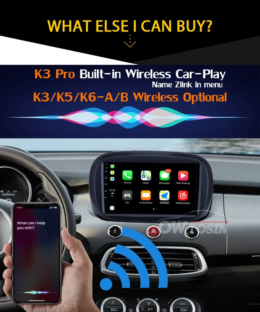 360 ° Панорамное 8 ядро 4G+ 64G Android 9,0 автомобильное мультимедийное радио для FIAT 500X- головное устройство gps навигация SPDIF DSP CarPlay
