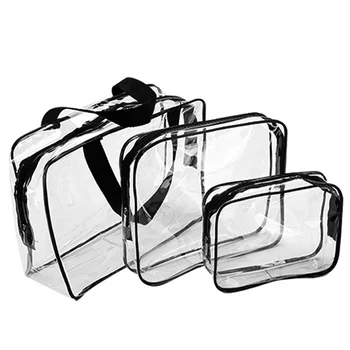 

Transparent PVC Bags Travel Organizer Clear Makeup Bag Beautician Cosmetic Bag Beauty Case Toiletry Bag Make Up Pouch Wash Bags