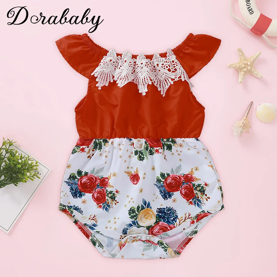 girls red bodysuit