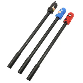

3 Cartoon Spider - Man Superhero Neutral Pen Material Adjustment Students' Writing 0.38mm Signature Office Stationery