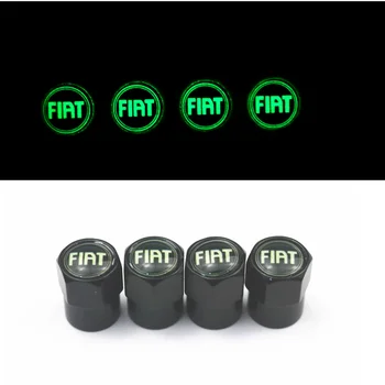 

Cap Case Luminous Car Auto Emblem Metal for Fiat Panda Bravo Punto Linea Croma 500 595 Car-styling Badge Accessories 4pcs 1.5cm