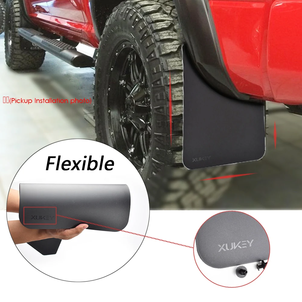 4x WIDE Rubber Mud Flaps FRONT /& REAR Mudflaps Universal Fits Toyota RAV4