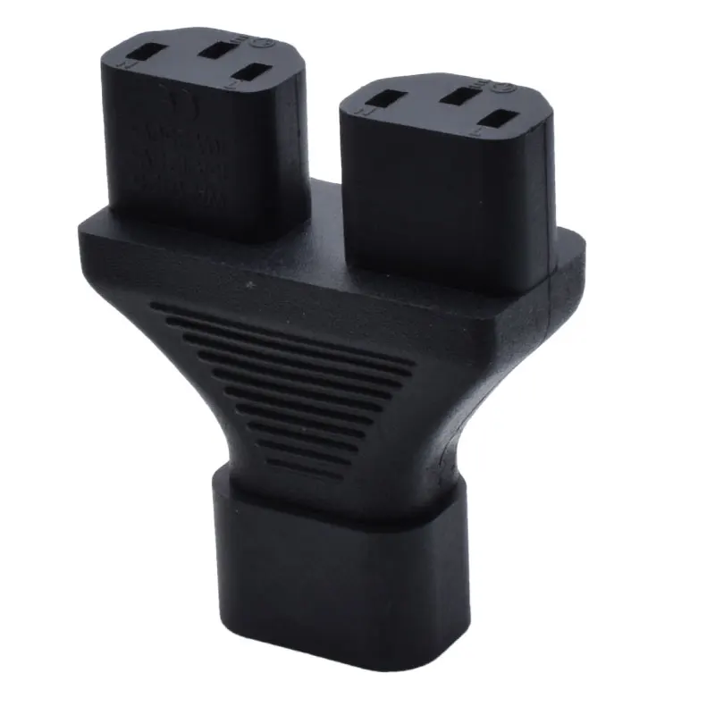 IEC 320 C14 штекер 2xC13 Женский Y spliter адаптер C14 на два C13, IEC 320 C14 на два C13