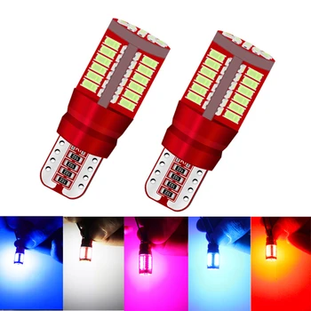 

100PCs Super Bright Canbus T10 194 168 W5W 3014 57 SMD LED Light Car Door Clearance License Plate Tail Dashboard Lights 12V Bulb