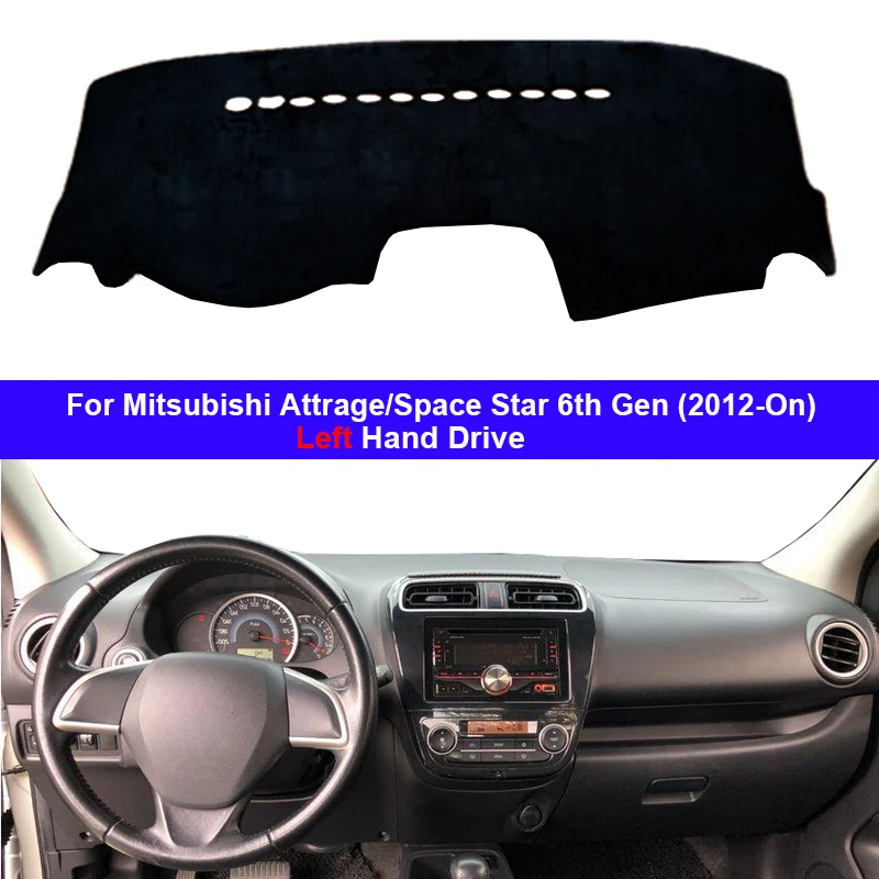 

Car Dashboard Cover Dashmat Cape For Mitsubishi Attrage Space Star 2012 - Present Auto Inner Dashmat Pad Carpet 2017 2018 2019